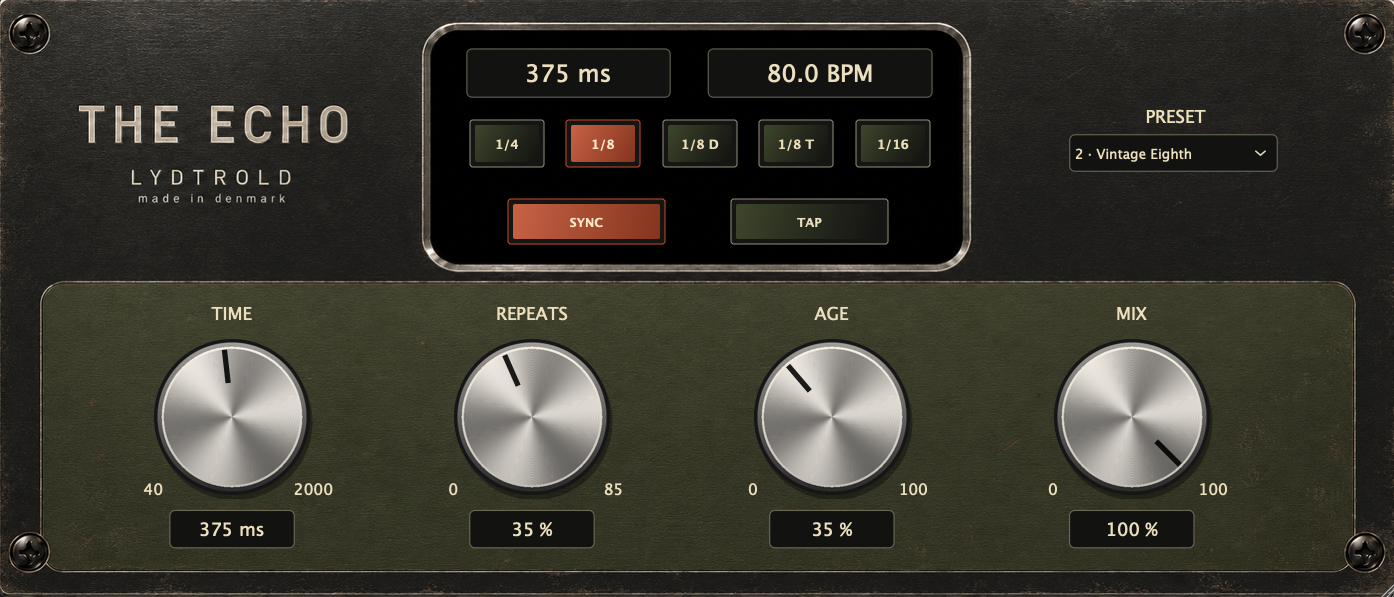 The Echo plugin interface