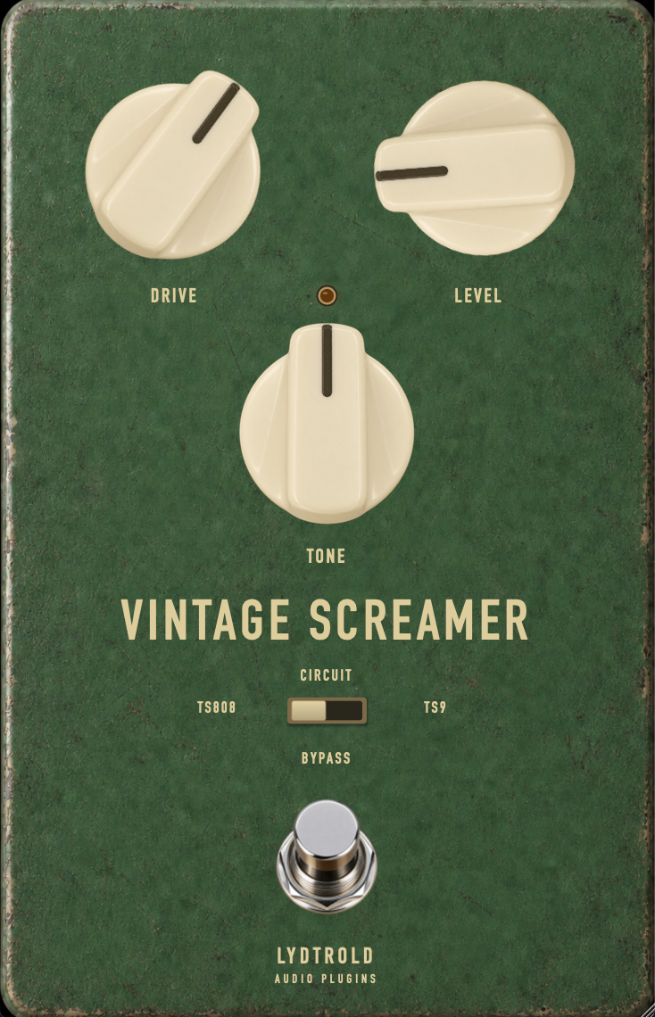 Vintage Screamer plugin interface