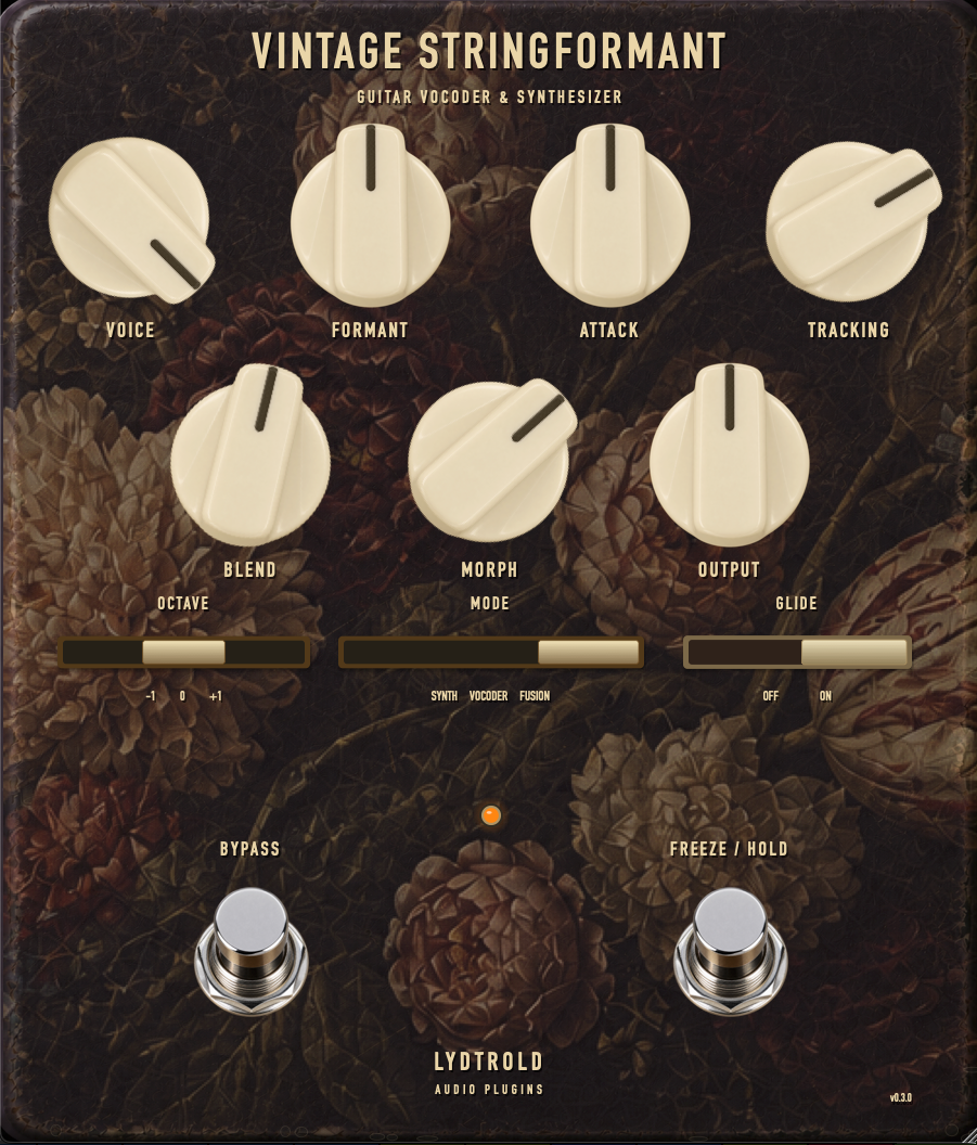 Vintage Stringformant plugin interface