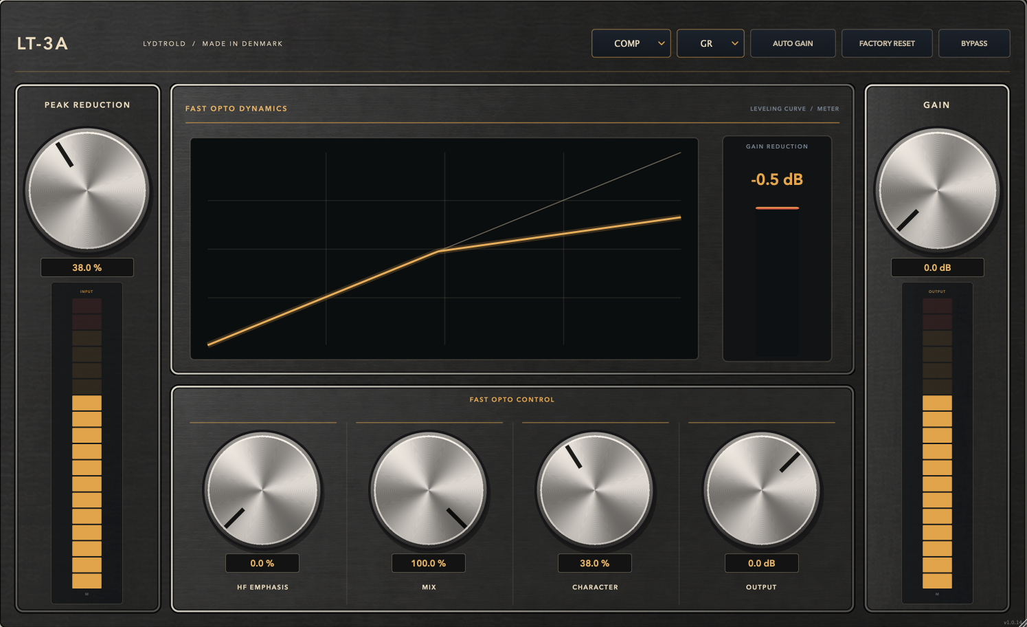 LT-3A v1.0.17 · Fast Opto Dynamics plugin interface