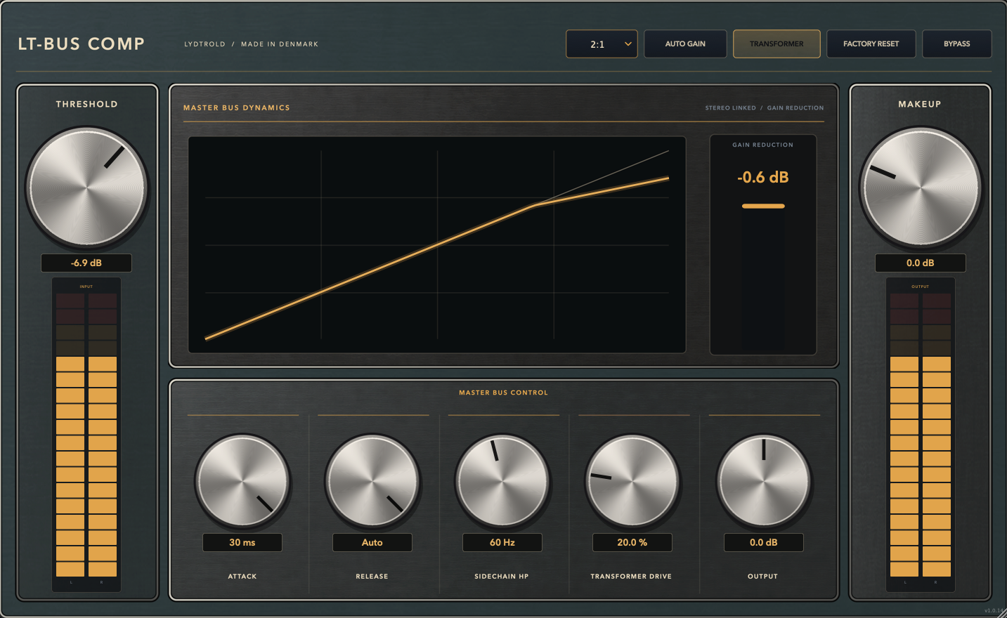 LT-Bus Comp v1.0.14 · Master Bus Dynamics plugin interface